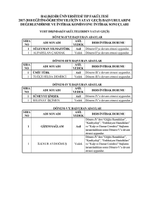 balıkesir üniversitesi tıp fakültesi 2017-2018 eğitim