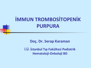 İmmun Trombositopenik Purpura