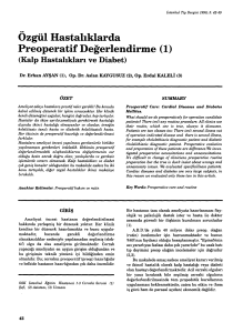 Özgül Hastalıklarda - İstanbul Tıp Dergisi