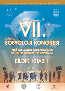e-kitap: II- pdf - VIII. Ulusal Sosyoloji Kongresi