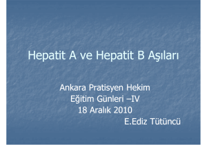 Hepatit A ve Hepatit B Aşıları