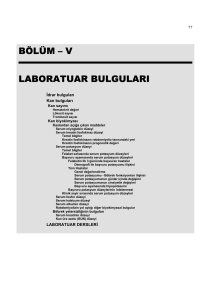 Laboratuar Bulgular - Türk Nefroloji Derneği