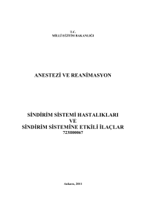 anestezġ ve reanġmasyon sġndġrġm sġstemġ hastalıkları