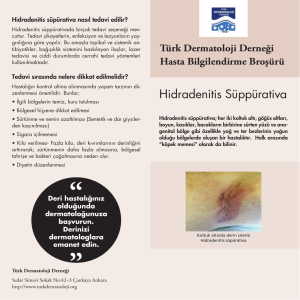 Hidradenitis Süpürativa - Türk Dermatoloji Derneği