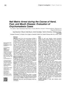 Nail Matrix Arrest during the Course of Hand, Foot, and Mouth Disease