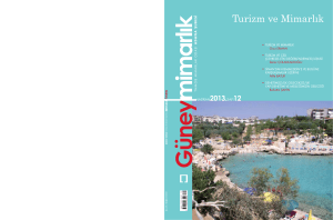 Turizm ve Mimarlık - Mimarlar Odası Adana Şubesi