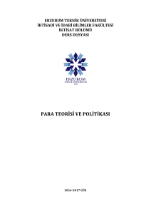 para teorisi ve politikası - Erzurum Teknik Üniversitesi