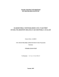 harmonkl sstemlerde güç faktörü düzeltlmesnn blgsayar destekl analz