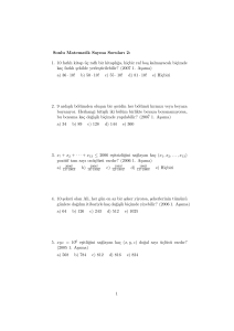 Sonlu Matematik Sayma Soruları 2: 1. 10 farklı kitap üç raflı bir kitaplı