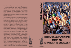 KöZ Broşürleri HDP`YE