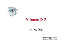 Vitamin D - Türk Biyokimya Derneği