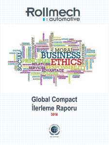 Global Compact İlerleme Raporu