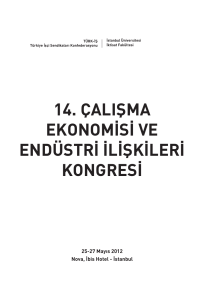 14. çalışma ekonomisi ve endüstri ilişkileri kongresi - Türk-İş