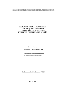 kurumsal kaynak planlaması yazılım kurulumlarında tedarđk