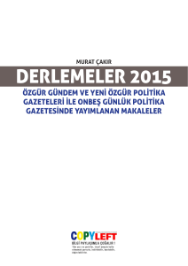 derlemeler 2015 - Kozmopolit Dergisi