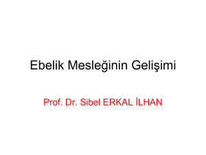Ebelik Tarihi - Ankara Üniversitesi Açık Ders Malzemeleri