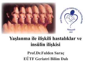 GERİATRİK SENDROMLAR - Türk Diyabet Cemiyeti