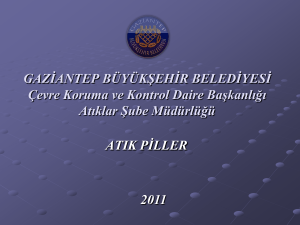 Atık Pil - Gaziantep Büyükşehir Belediyesi