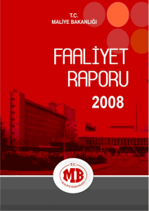 2008 Yılı Faaliyet Raporları
