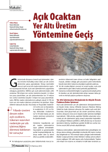 Açık Ocaktan - Madencilik Türkiye