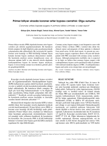 Primer biliyer sirozda koroner arter bypass cerrahisi