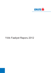 Yıllık Faaliyet Raporu 2012