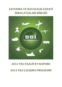 savunma ve havacılık sanayi ihracatçıları birliği 2012 yılı