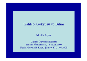 Microsoft PowerPoint - Galileo ve Bilim Tarihi S\334