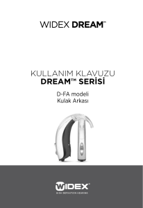 Kullanım Klavuzu dream™ SeriSi