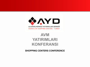 I. AVM Yatırımları Konferansı