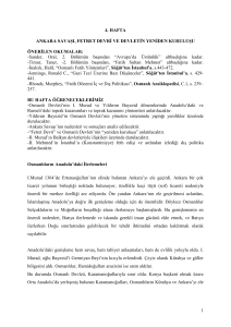 Ankara Savaşı, Fetret Devri ve Devletin Yeniden Kuruluşu PDF belgesi
