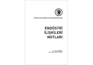 endüstri ilişkileri notları - Türk-İş