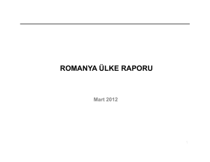 romanya ülke raporu