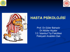 Hasta Psikolojisi - İstanbul Tıp Fakültesi