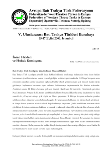 Avrupa Batı Trakya Türk Federasyonu V. Uluslararası Batı
