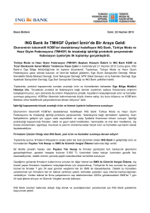 ING Bank ile TMHGF Üyeleri İzmir`de Bir Araya Geldi