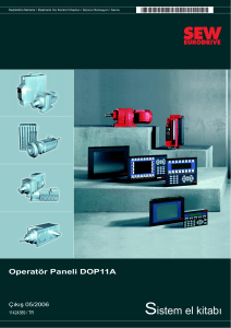 DOP11A Operatör Terminalleri / Sistem El Kitabı / 2006-05