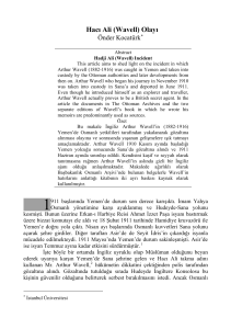 Hacı Ali (Wavell) Olayı - İstanbul Üniversitesi | Atatürk İlkeleri ve
