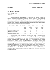 Türkiye Cumhuriyet Merkez Bankası Sayı: 2006-53 Ankara