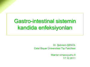 Gastro-intestinal sistemin kandida enfeksiyonları