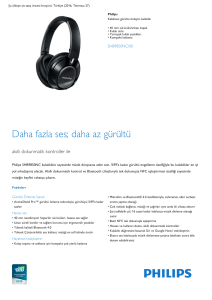 Product Leaflet: Kablosuz gürültü önleyici kulaklık