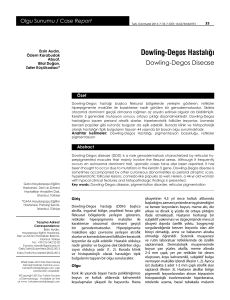 Dowling-Degos Hastalığı