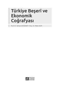 Türkiye Beşerî ve Ekonomik Coğrafyası