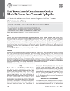 Post-Travmatik Epilepsiler