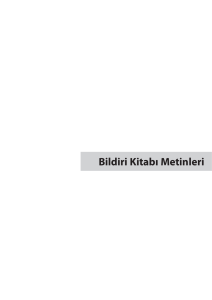 Bildiri Kitabı Metinleri - Türk Hematoloji Derneği