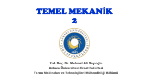 TEMEL MEKANİK-2R Kaynak - Ankara Üniversitesi Açık Ders