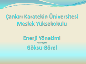 Göksu Görel - Çankırı Karatekin Üniversitesi