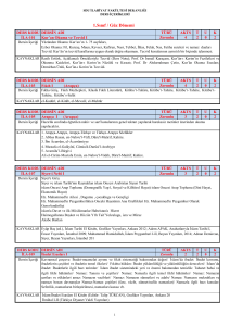 1.Sınıf / Güz Dönemi