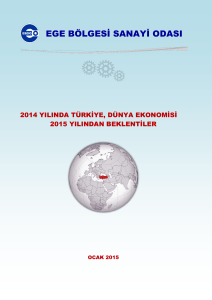 2014 yılında türkiye, dünya ekonomisi ve 2015 yılından beklentiler