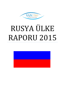 rusya ülke raporu 2015 - Van Ticaret ve Sanayi Odası